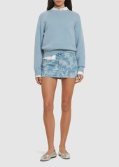 Vivienne Westwood Foam Cotton Jacquard Mini Skirt