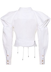 Vivienne Westwood Gexy Fitted Cotton Lace-up Shirt
