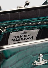 Vivienne Westwood Granny Frame Croc Embossed Leather Bag
