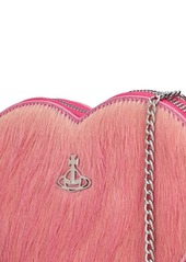 Vivienne Westwood Heart Ponyhair Crossbody Bag