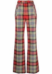 Vivienne Westwood high-waisted tartan-print trousers