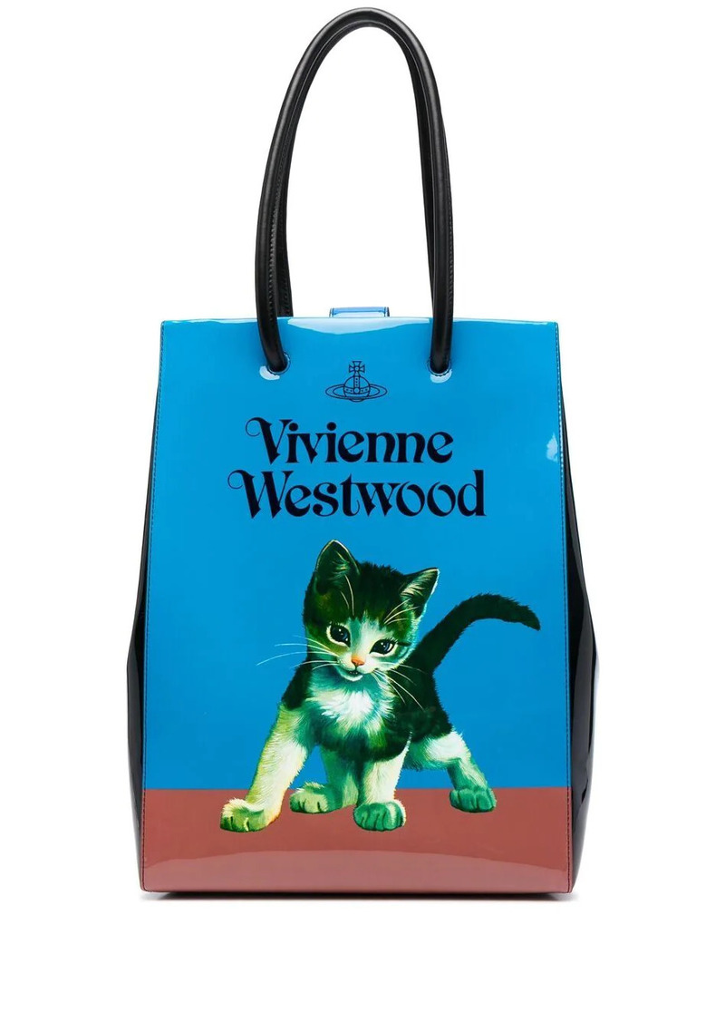 Vivienne Westwood kitten-print tote bag | Handbags