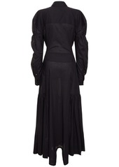Vivienne Westwood Ls Kate Lace Up Poplin Midi Dress