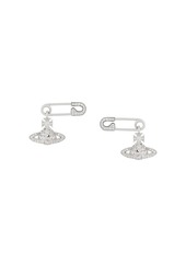 Vivienne Westwood Lucrece safety-pin orb earrings