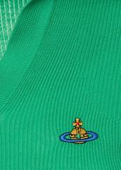 Vivienne Westwood Marina Cotton Knit Short Sleeve Polo
