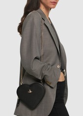 Vivienne Westwood New Heart Saffiano Leather Shoulder Bag