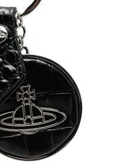 Vivienne Westwood Orb logo-plaque leather keyring