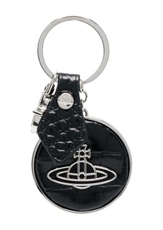 Vivienne Westwood Orb logo-plaque leather keyring