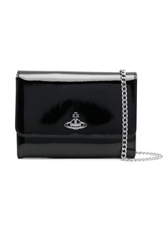 Vivienne Westwood Orb-plaque patent leather bag