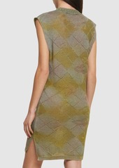 Vivienne Westwood Pearl Sleeveless Knit Hemp Midi Dress