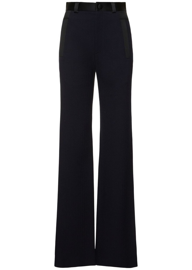 Vivienne Westwood Ray High Waisted Wool Blend Tuxedo Pants