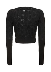 Vivienne Westwood Samantha Openwork Knit Crop Cardigan