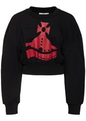 Vivienne Westwood Sunken Orb Jersey Crop Sweatshirt