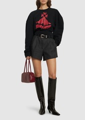 Vivienne Westwood Sunken Orb Jersey Crop Sweatshirt