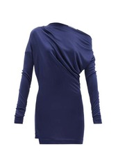 Vivienne Westwood - Draped Jersey Mini Dress - Womens - Navy