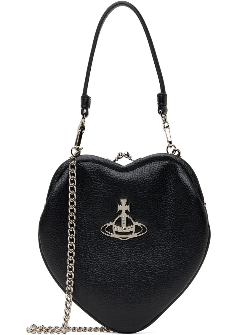 Vivienne Westwood Black Belle Heart Frame Bag