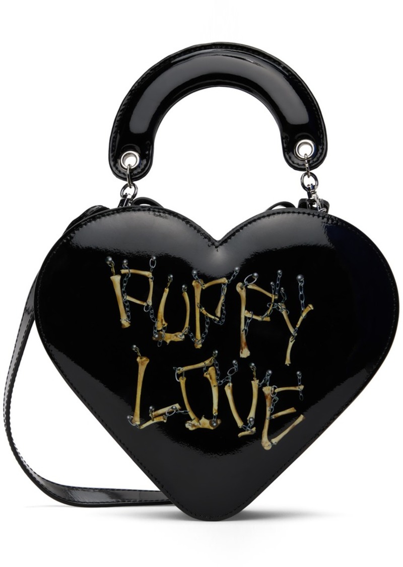 Vivienne Westwood Black Heart Crossbody Bag