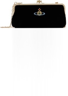 Vivienne Westwood Black Orb Double Frame Bag