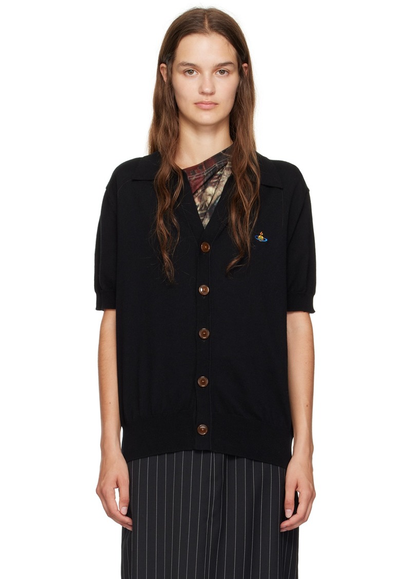 Vivienne Westwood Black Polo Cardigan