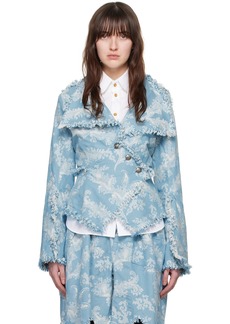 Vivienne Westwood Blue & Off-White Worth More Jacket