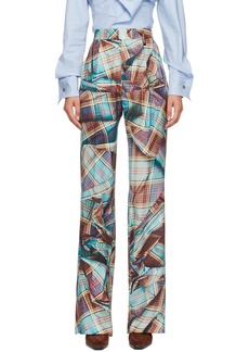 Vivienne Westwood Blue & Red W Ray Trousers