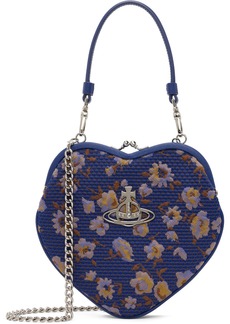 Vivienne Westwood Blue Belle Heart Frame Bag