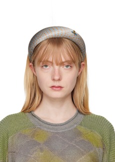 Vivienne Westwood Blue Embroidered Headband