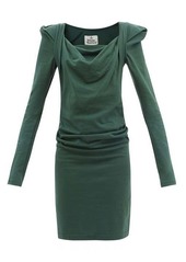 Vivienne Westwood Elizabeth cowl-neck cotton-jersey dress