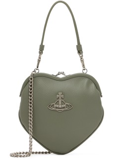 Vivienne Westwood Green Belle Heart Frame Bag