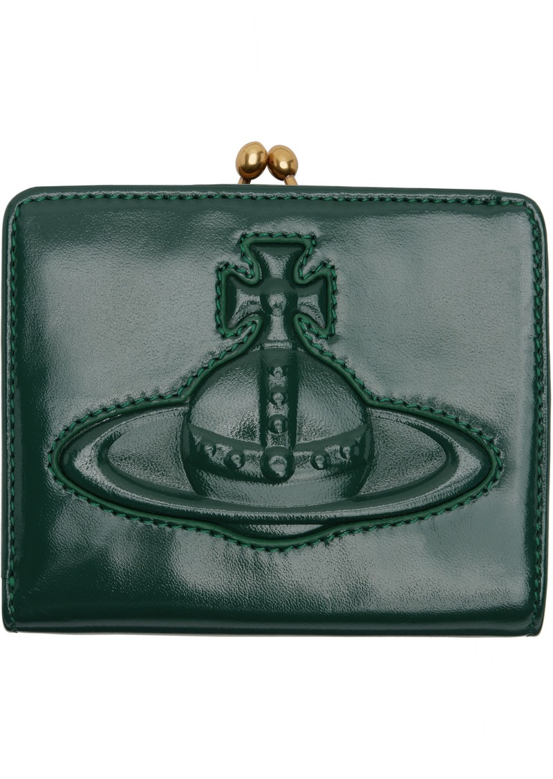 Vivienne Westwood Green Frame Pocket Wallet