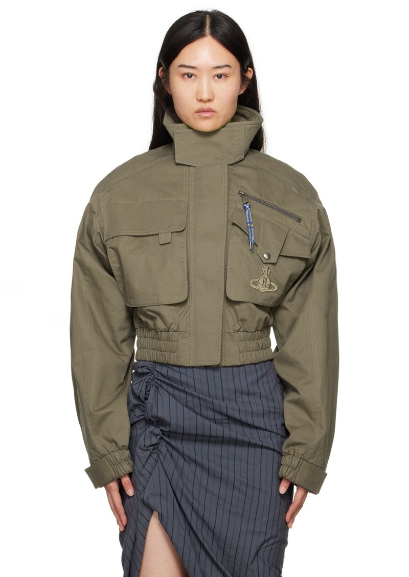 Vivienne Westwood Khaki Memphis Cropped Jacket