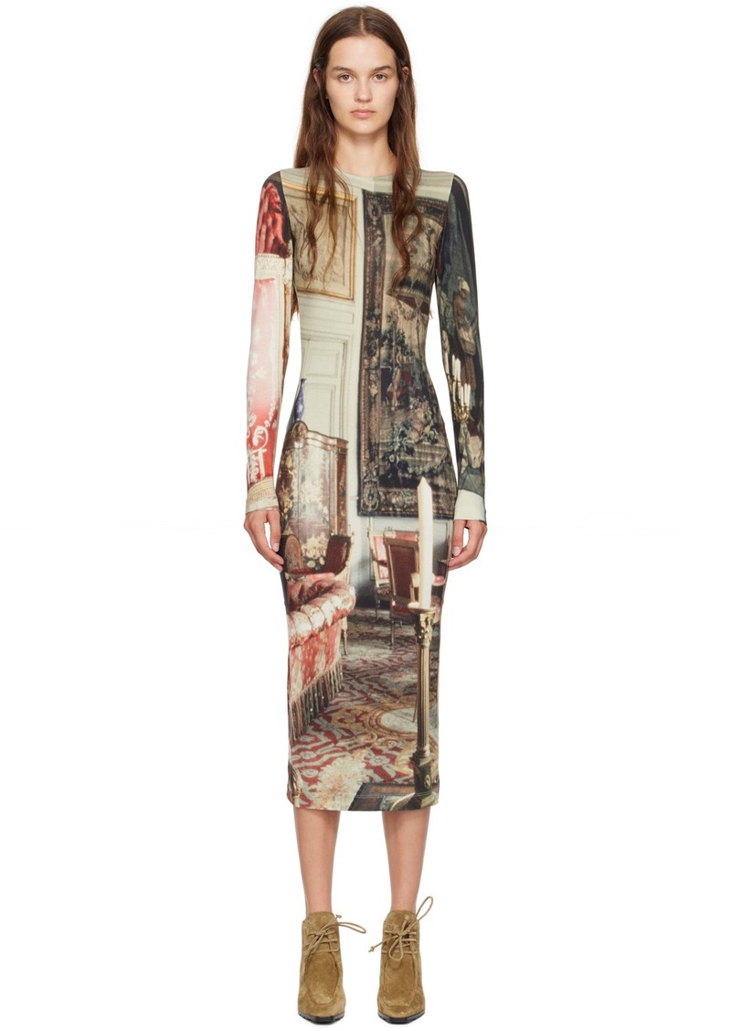 Vivienne Westwood Multicolor Boulle Midi Dress