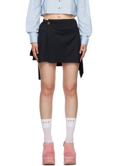 Vivienne Westwood Navy Meghan Kilt Miniskirt