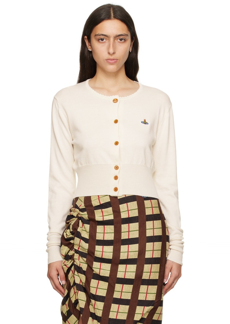 Vivienne Westwood Off-White Bea Cropped Cardigan