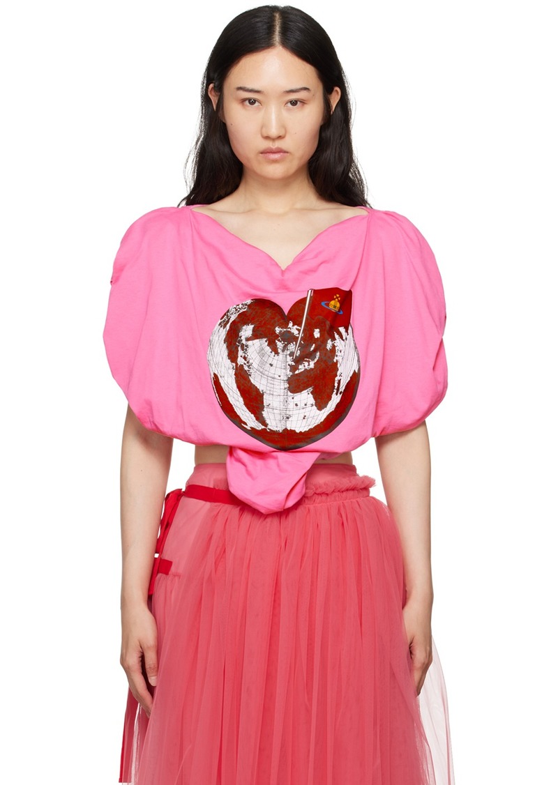 Vivienne Westwood Pink Heart World Heart Blouse