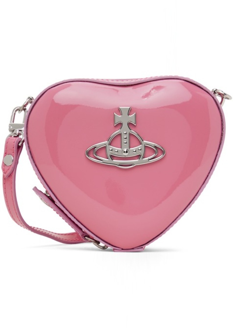 Vivienne Westwood Pink Mini Louise Heart Crossbody Bag