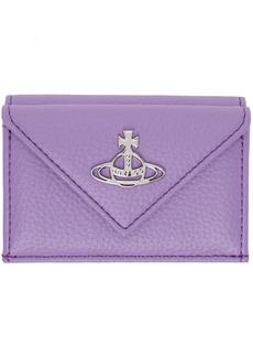 Vivienne Westwood Purple Re-Vegan Envelope Billfold Wallet