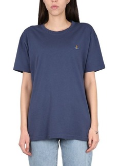 VIVIENNE WESTWOOD T-SHIRT WITH ORB EMBROIDERY UNISEX