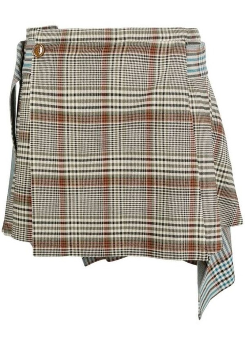 VIVIENNE WESTWOOD Tartan motif mini skirt