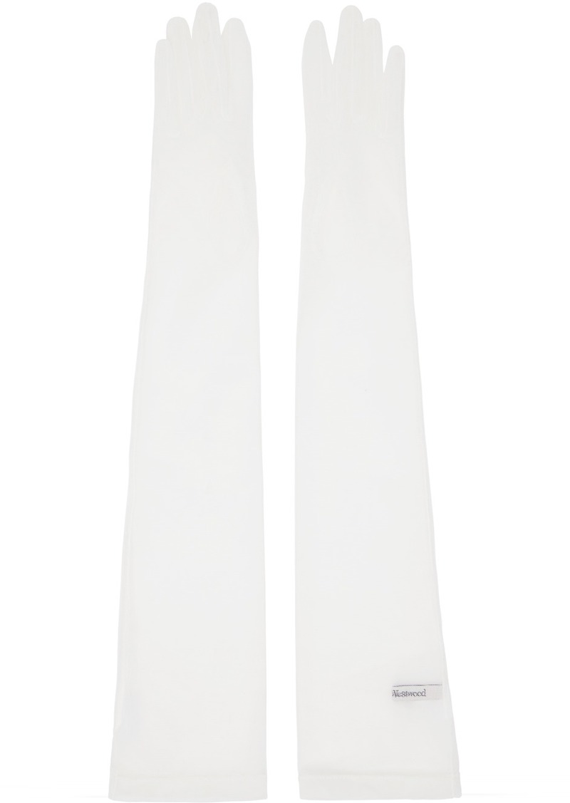 Vivienne Westwood White Classic Tulle Opera Gloves