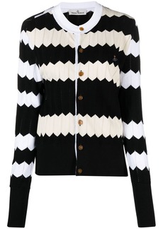 Vivienne Westwood zig-zag stripe cardigan