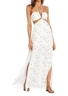 Vix Arena Cut Out Long Dress In White