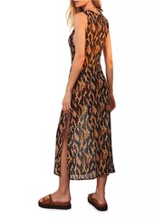 Vix Camu Twist Long Cover-Up Dress