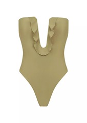 Vix Chris Strapless Notch One-Piece Swimsuit