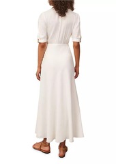 Vix Irida Linen-Blend Midi-Dress