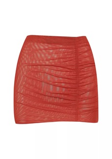 Vix Lynn Ruched Miniskirt