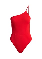 Vix Milano One-Shoulder Tie One-Piece Swimsuit