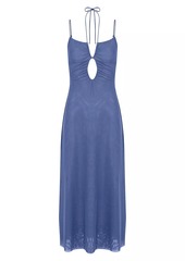 Vix Mina Strappy Keyhole Midi-Dress