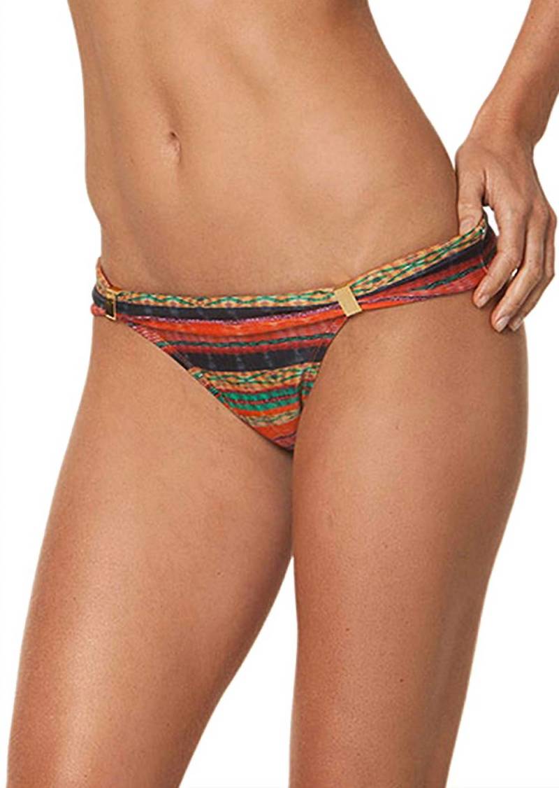 Vix Potira Banded Brazilian Bikini Bottom In Multi