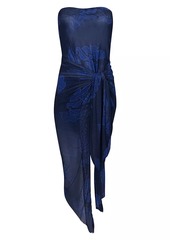Vix Quizas Lauren Abstract Midi-Dress